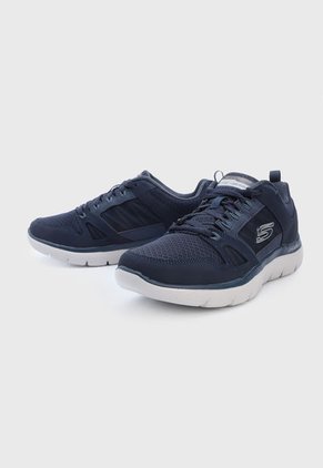 Tenis Training Azul-Gris Skechers