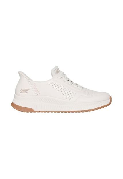 Tenis Skechers Mujer Bobs Squad 5 Slip-Ins Color Blanco