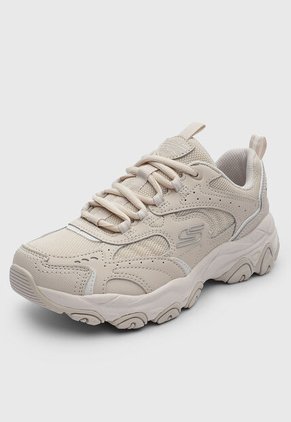 Tenis Outdoor SKECHERS D'Lites Beige