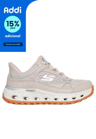 TENIS SKECHERS MUJER 180048TAN GLIDE STEP Talla 8.5 Skechers