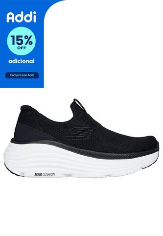 TENIS SKECHERS MUJER 129481BKW MAX CUSHIO Talla 9 Skechers