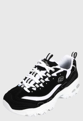 Tenis Lifestyle Negro-Blanco Skechers D'lites - Biggest Fan