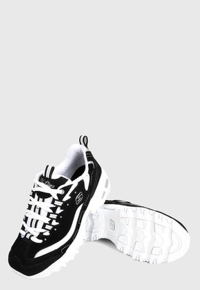 Tenis Lifestyle Negro-Blanco Skechers D'lites - Biggest Fan