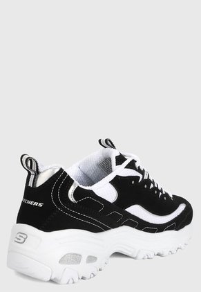 Tenis Lifestyle Negro-Blanco Skechers D'lites - Biggest Fan