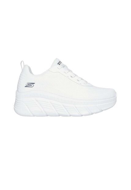 Tenis Skechers Hombre Bobs B Flex Hi Memory Foam Blanco
