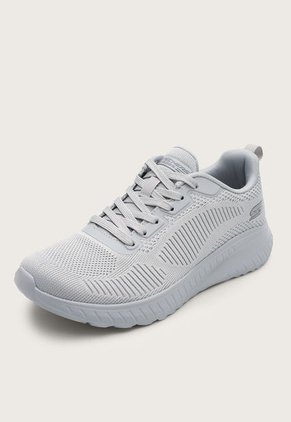 Tenis Training Gris Skechers Bobs Squad Chaos-Face Off