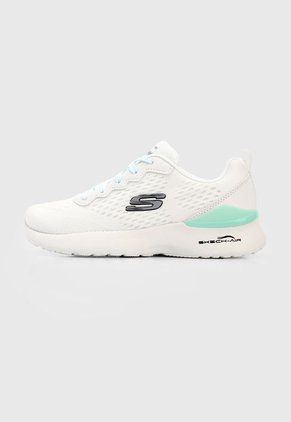 Tenis Training Blanco-Verde Menta Skechers Skech-Air Dynamight
