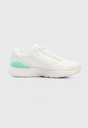 Tenis Training Blanco-Verde Menta Skechers Skech-Air Dynamight