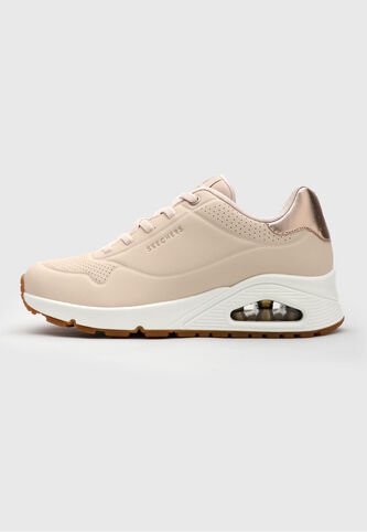 Tenis Lifestyle Palo Rosa-Blanco Skechers Uno - Shimer Day Skechers