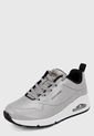 Tenis Lifestyle Plateado-Blanco-Negro Skechers Diamond Shatter de Skechers