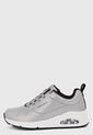 Tenis Lifestyle Plateado-Blanco-Negro Skechers Diamond Shatter de Skechers