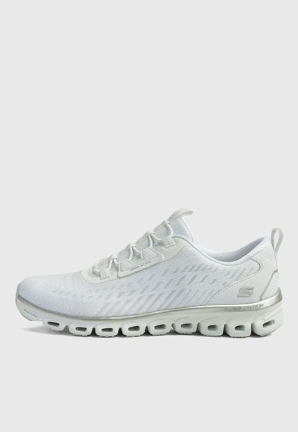 Tenis Running Blanco-Plateado SKECHERS Glide Step Align