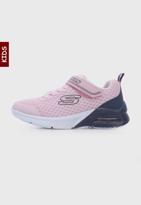 Tenis Running Rosa-Blanco-AzulSkechers Kids Microspec Max