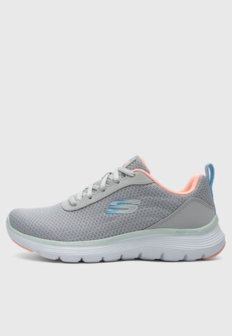 Tenis SKECHERS Sport Flex Appeal 5.0  Gris Skechers