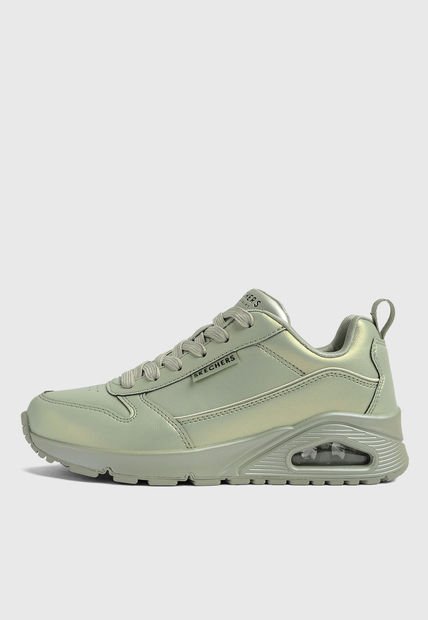 Tenis Lifestyle Verde Tornasol-Plateado SKECHERS Uno - Galactic Gal