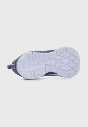 Tenis Running Rosa-Blanco-AzulSkechers Kids Microspec Max