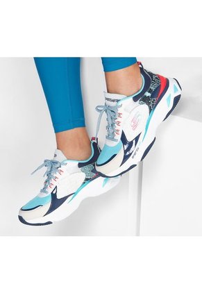 Tenis Skechers Energy Racer Oh So Cool Color Blanco/Negro Coral Para Mujer