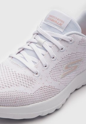 Tenis SKECHERS GO WALK Joy - Violet Blanco