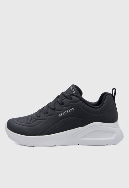 Tenis Lifestyle Negro-Marfil Skechers Uno Lite - Lighter One