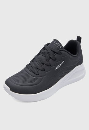 Tenis Lifestyle Negro-Marfil Skechers Uno Lite - Lighter One