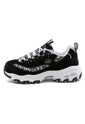 Tenis Lifestyle Negro-Blanco Skechers D'lites