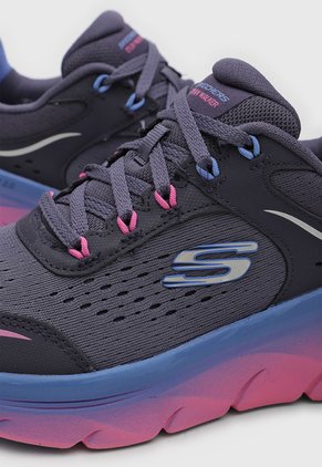 Tenis Walking Skechers D'lux Walker 2.0 Violeta