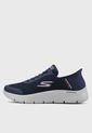 Tenis Lifestyle Azul Navy-Gris SKECHERS Slip-ins: GO WALK Flex de Skechers