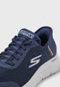 Tenis Lifestyle Azul Navy-Gris SKECHERS Slip-ins: GO WALK Flex de Skechers