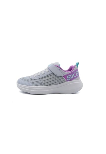Tenis Gris Skechers Kids Go Run Fast-Viva Valor