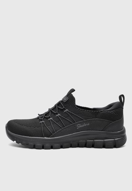 Tenis Lifestyle SKECHERS Graceful - Picture Perfect Negro