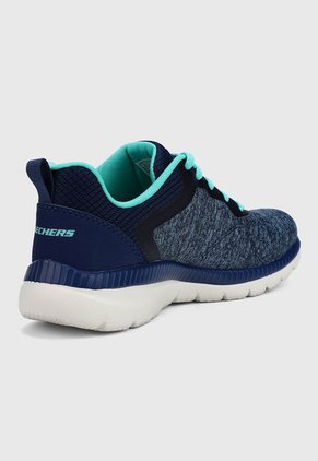 Tenis Training Azul-Verde-Blanco Skechers Bountiful Dreamy Vibes