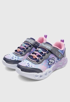 Tenis Lifestyle SKECHERS Infinite Heart Lights Multicolor