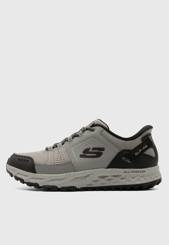 Tenis Trail Gris-Negro SKECHERS Escape Plan Skechers