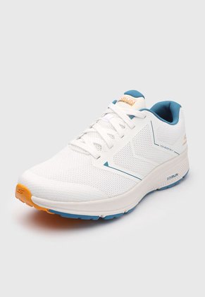 Tenis Running Blanco-Azul-Naranja Skechers Go Run Consistent