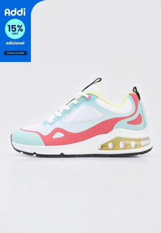Tenis Lifestyle Verde Menta-Terracota-Amarillo Skechers Street Uno 2 Skechers