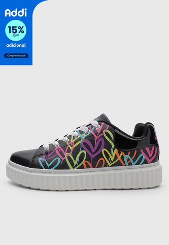 Tenis Lifestyle Skechers Hi-Ridge Heart  Negro Skechers