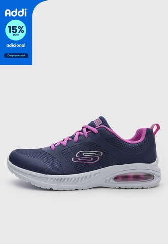 Tenis Lifestyle Skechers Microspec Max Advance Azul Skechers