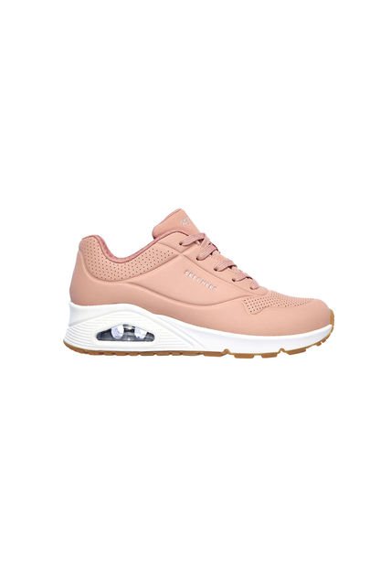 Tenis Mujer Skechers Street Uno - Stand On Air - Rosado-Blan