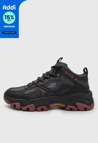 Tenis Lifestyle Skechers  D'Lites Hike  Negro Skechers