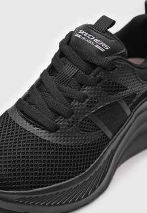 Tenis SKECHERS BOBS Chaos Hi - Dazzling Glint Negro