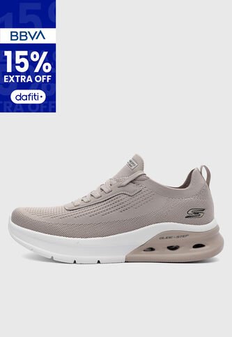 Tenis SKECHERS Bobs Arc Waves 20 Taupe Skechers