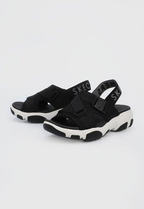 Sandalia Negro-Blanco Skechers