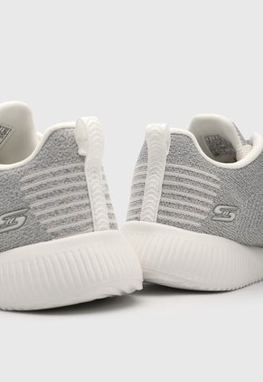 Tenis Training Gris-Blanco Skechers Bobs Squad Ghost Star