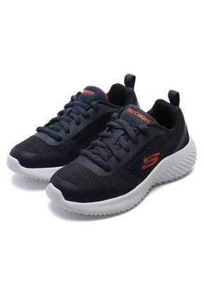 Tenis Training Azul Navy-Blanco-Rojo Skechers Bounder