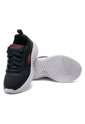 Tenis Training Azul Navy-Blanco-Rojo Skechers Bounder