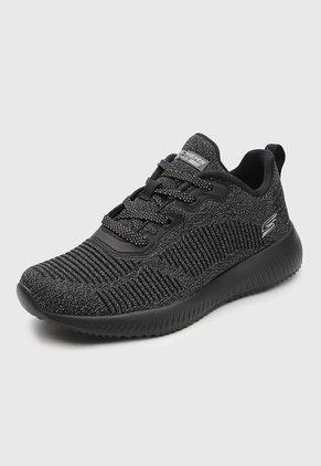 Tenis Training Negro Skechers Bobs Squad - Ghost Star