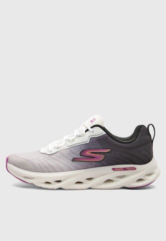 Tenis SKECHERS Go Run Swirl Tech Speed Blanco Skechers