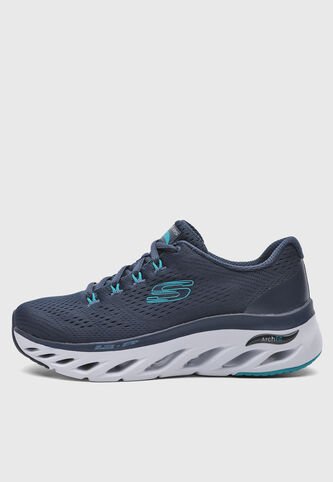 Tenis SKECHERS Arch Fit Glide Step Azul Skechers