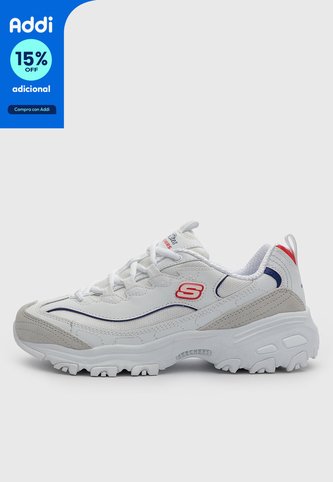 Tenis Lifestyle Skechers D'Lites Golden Chic Blanco Skechers