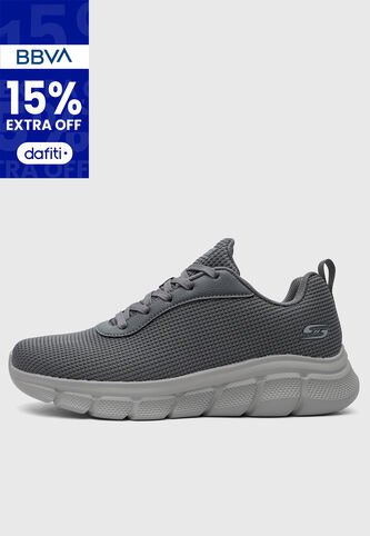 Tenis SKECHERS Bobs B Flex - Cool Edge Gris Skechers